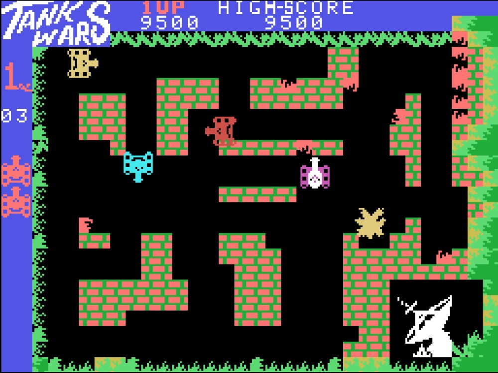 Gameplay of Tank Wars for Colecovision